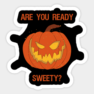 Scary Pumpkin Sticker